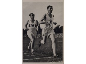 Kartička Olympia 1936, Berlin. Meister Syring 1