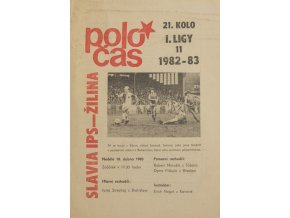 Poločas Slavia IPS ZVL Žilina, 19821983