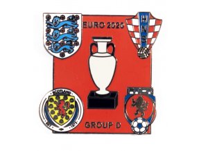 Odznak smalt Euro 2020, Group D, red
