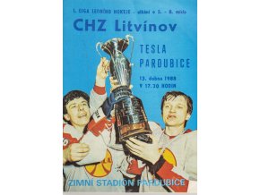 Program hokej, TJ Tesla Pardubice v. CH Litvínov, 1988