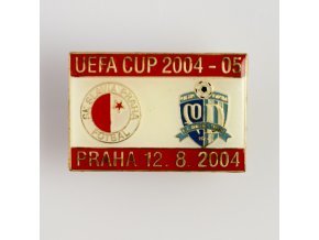 Odznak UEFA CUP Dinamo Tbilisi vs Slavia 2004 2005 Red
