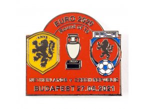 Odznak, Euro 2020, Netherlands v. Czech republic , Budapest, 2021, red