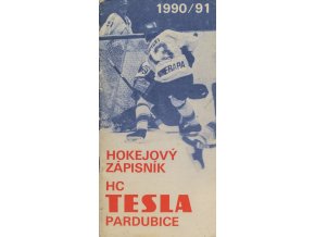 Hokejový zápisník TJ Tesla Pardubice, 199091
