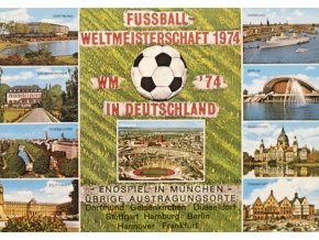 Pohlednice Fussball WM 1974, Deutscheland