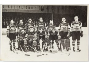 Fotografie hokej, Spartak Praha Sokolovo, 1953 54 (1)