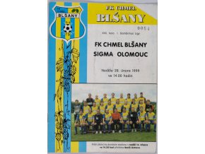 Poločas fotbal, FK Chmel Blšany v. Sigma Olomouc, 1999