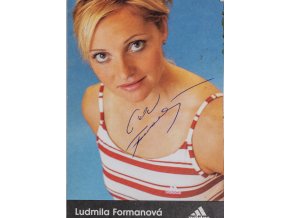 Podpisová karta, Adidas, Ludmila Formanová, autogram (1)