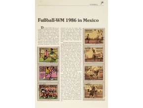 Soubor Známek, Fussball, WM 1986 in Mexico, 7 ks (1)