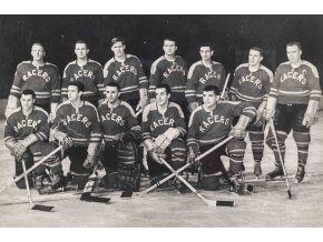 Fotografie hokejová mužstvo Haringay Racers, 1958 (1)