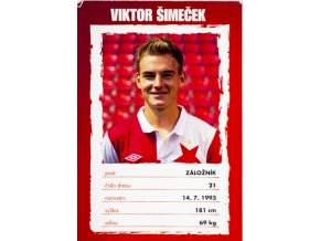 Podpisová karta, Viktor Šimeček, Slavia Praha (1)