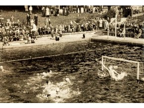 Fotopohlednice čs spartakiáda 1955, Polsko ve vodním pólu (1)
