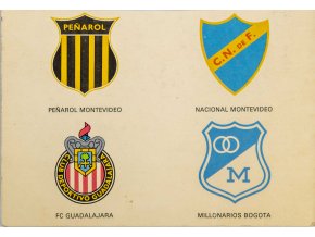 Kartička , Peňarol a Nacional Montevideo, Guadalaraja, Bogota (1)