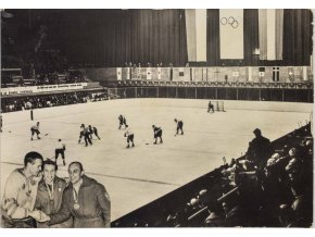 Pohlednice Lední hokej ZOH 1964, Zimní stadion v Innsbrucku (1)