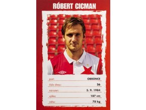 Podpisová karta, Róbert Cicman, Slavia Praha (1)