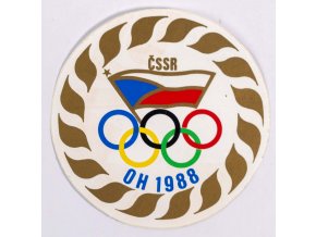 Samolepka OH 1988, ČSSR