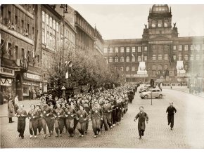 Fotopohlednice čs spartakiáda 1955, Běh vítězství (1)