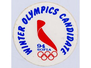 Samolepka, Winter Olympics Candidate, Sofia, 1994
