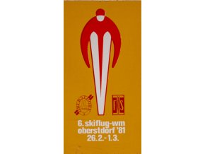 Samolepka, 6. skiflug wm. Obersdorf, 1981