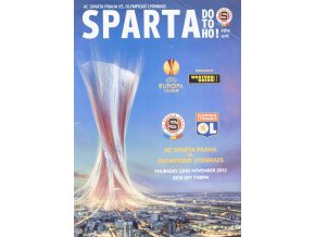 Program fotbal, Sparta Praha v. Olympique Lyonnais, 2012