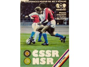 Program fotbal, Q Mexico 86, ČSSR v. NSR, 1985