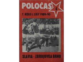 Poločas, Slavia IPS v. Zbrojovka Brno, 1989 90 (4)