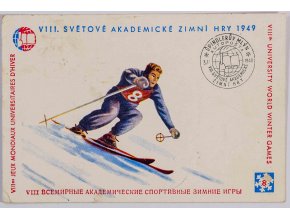 Korespondenční lístek, Akademické zimní světové hry , 1949 (1)