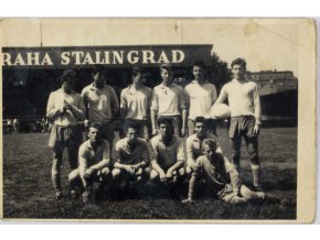 Dobová fotografie , fotbal, Praha Stalingrad (1)