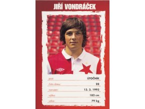 Podpisová karta, Jiří Vondráček, Slavia Praha (1)