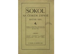 Sokol na českém západě, 41925