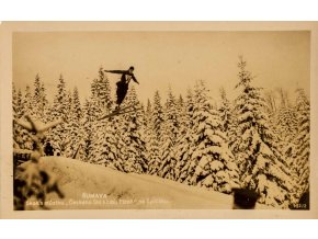 Pohlednice Skok na můstku, Špičák, Šumava (1)