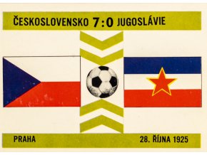 Kartička 22, Československo v. Jugoslávie, 70 (1)