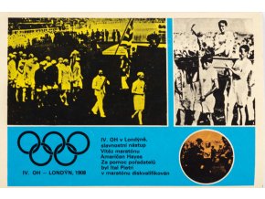 Kartička, Olympijské hry, London, 1908 (2)