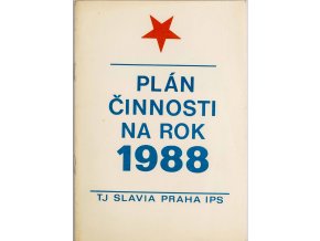 Plán činnosti na rok 1988, TJ Slavia Praha IPS (1)