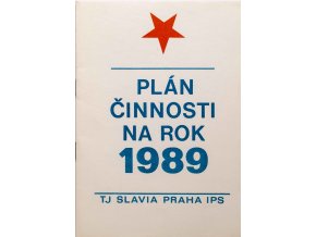 Plán činnosti na rok 1989, TJ Slavia Praha IPS