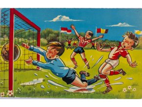 Pohlednice humor Fotbal, Gól, Gól, 1964 (1)