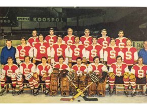 Pohlednice, hokej, HC Sparta Praha, 1973, ořez (1)