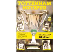Program Tottenham Hotspur vs. Eintracht Frankfurt, 1982
