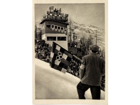 Kartička Olympia, Cortina d'Ampezzo, 1964 , Italia Schanze, 93 (1)