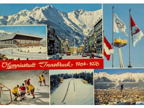 Pohlednice stadión, Olympiastadt Innsbruck. 1964 1976 (1)