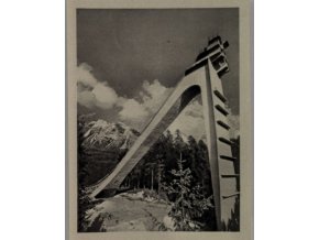 Kartička Olympia, Cortina d'Ampezzo, 1956 , Trampolino Italia,91 (1)