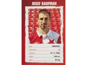 Podpisová karta, Josef Kaufman, Slavia Praha (2)