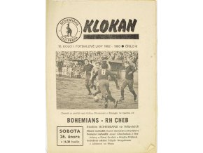 Program Klokan, Bohemians ČKD v. RH Cheb, 198283