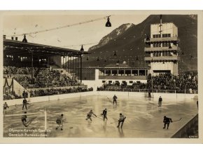 Pohlednice Olympia Kunsteis stadion, Garmisch 1936 (1)