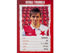 Podpisová karta, Vitali Trubila, Slavia Praha (1)