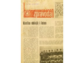 Program, Informační zpravodaj, OP Sparta Praha, Srpen, 1987 (1)