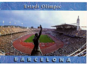 Pohlednice stadion, Estadi Olímpic, Barcelona, 2 (1)