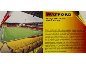 Pohlednice stadion DL, Watford, Vicerage Road Stadium (1)