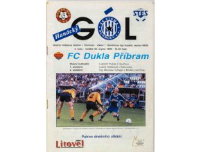 Program Hanácký gól, Olomouc vs. FC Dukla Příbram, 1998