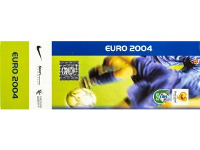 Vstupenka fotbal, EURO 2004 U21, Slovensko 21 v. Portugalsko 21, 2004