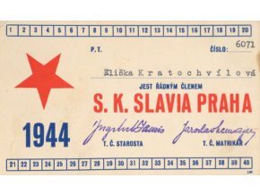 Legitimace P.T. klubu S.K.SLAVIA PRAHA z roku 1944 IIDSC 8519.dng
